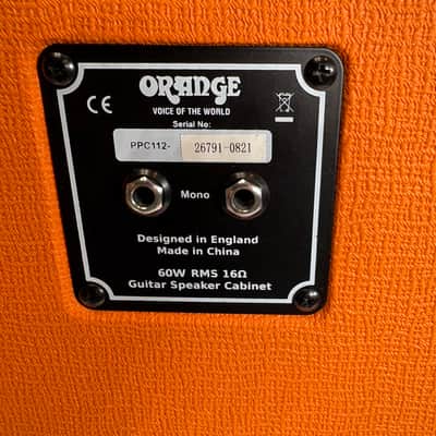 Orange Amplifiers PPC Series PPC112 60W 1x12 Guitar Speaker Cabinet Straight image 5