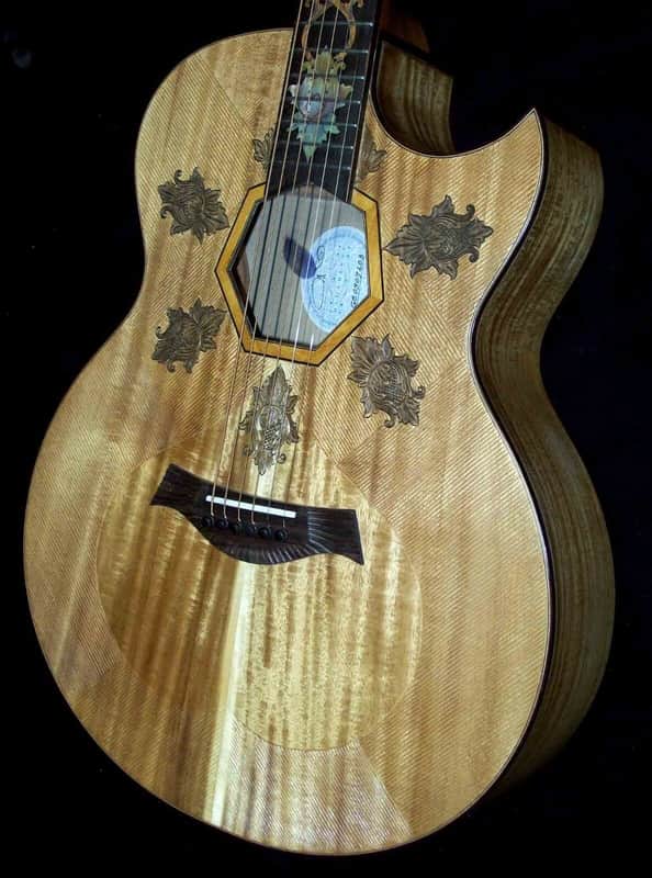 Blueberry Handmade Acoustic Guitar Grand Concert image 1