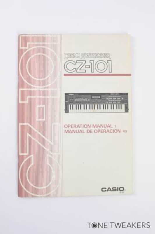 CASIO CZ101 OPERATION MANUAL user synthesizer book keyboard VINTAGE SYNTH DEALER image 1