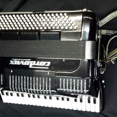 Cordovox Super V 5 Double Tone Chamber Accordian Jet Black w/Electronics image 1