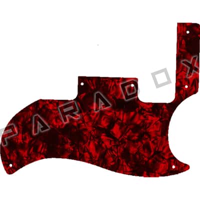 Custom Pickguard For 2019 - 2024 Made in America Gibson SG Special W/P90's - Dark Red Pearl/Black/White/Black .090" image 1