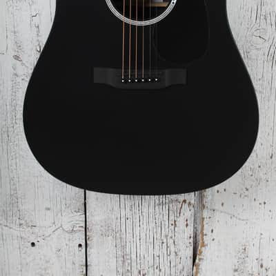 Martin DX Johnny Cash Dreadnought Acoustic Electric Guitar Jett Black w Gig Bag image 1