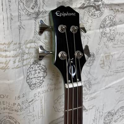 2021 Epiphone Embassy Pro Electric Bass, Wanderlust Green Metallic image 2