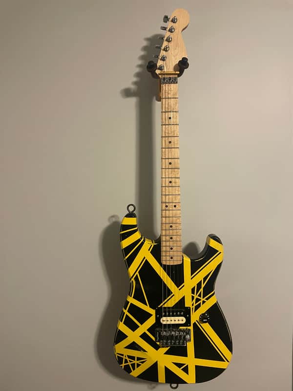 Replica Relic Rapper Relic Bumblebee Replica Guitar Aged Bee Frankenstrat | Reverb
