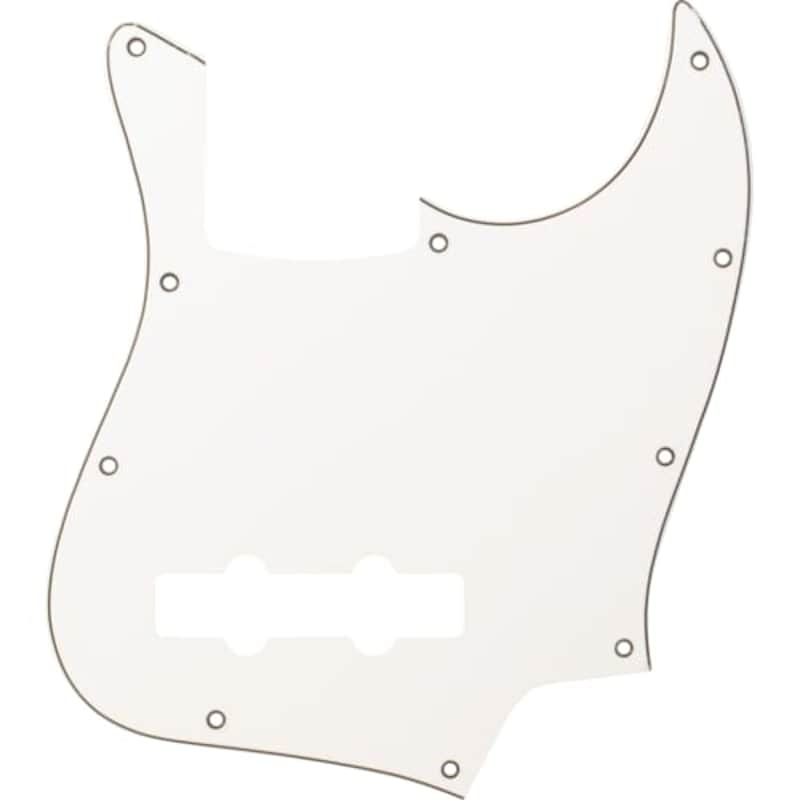 White / Black / White Pickguard - J-Bass, 3-Ply, 10 hole image 1