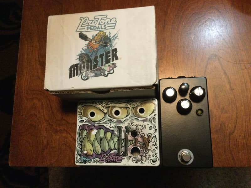 Pro Tone Pedals Monster Fuzz rehoused with midrange knob mod image 1