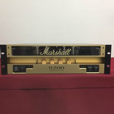 Marshall 9200 5881/EL34 100/100 Dual Monoblock Rack Power Amp 2010s - Gold image 1
