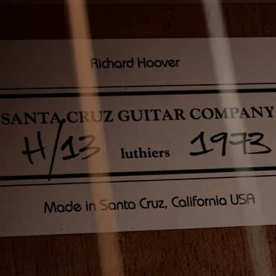 Santa Cruz H-13 Guitar #1973 image 5