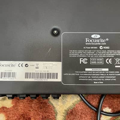Focusrite Saffire Pro 40 Firewire Audio Interface 2010s - Black image 12