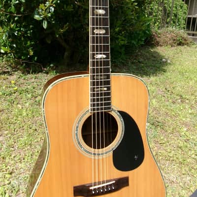 1980 Yairi YW-600 Dreadnought Guitar New Jacaranda Natural+vintage Hard Case image 3