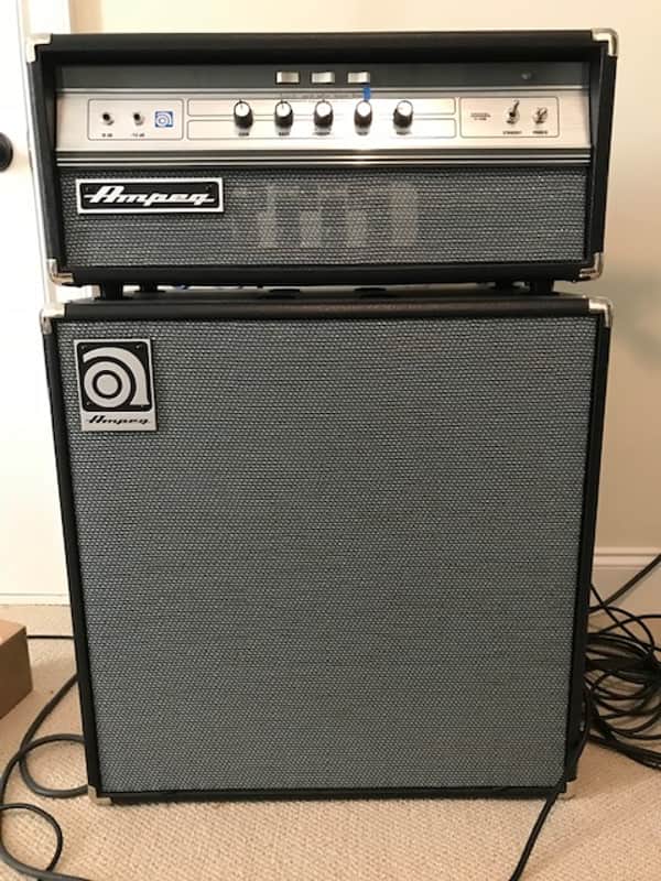 Ampeg V-4B 100-Watt Tube Bass Amp Head Reissue and SVT-212 AV image 1