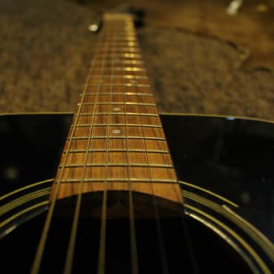 Fender Catalina "Black Cat" Acoustic Guitar w/Hard Shell Chipboard Case image 8