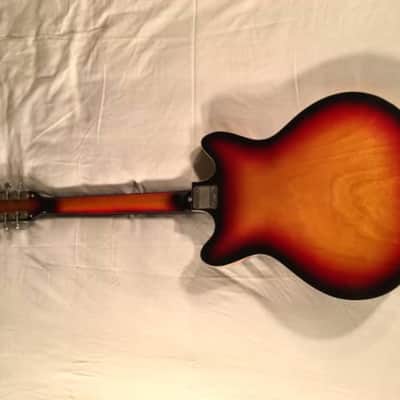 Vintage 1960's Teisco Silvertone 319.14459 Hollowbody Electric Guitar W/ Case image 7