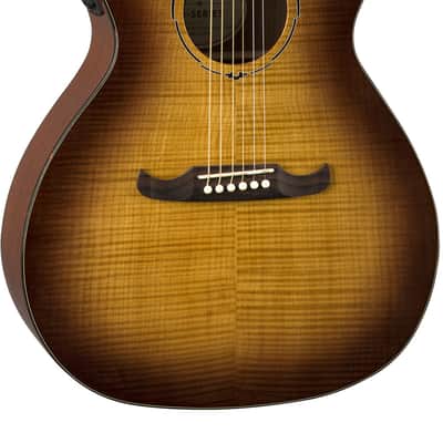 Fender FA-345CE Flame Maple Top Auditorium Acoustic-Electric Guitar - 3-Color Tea Burst image 3