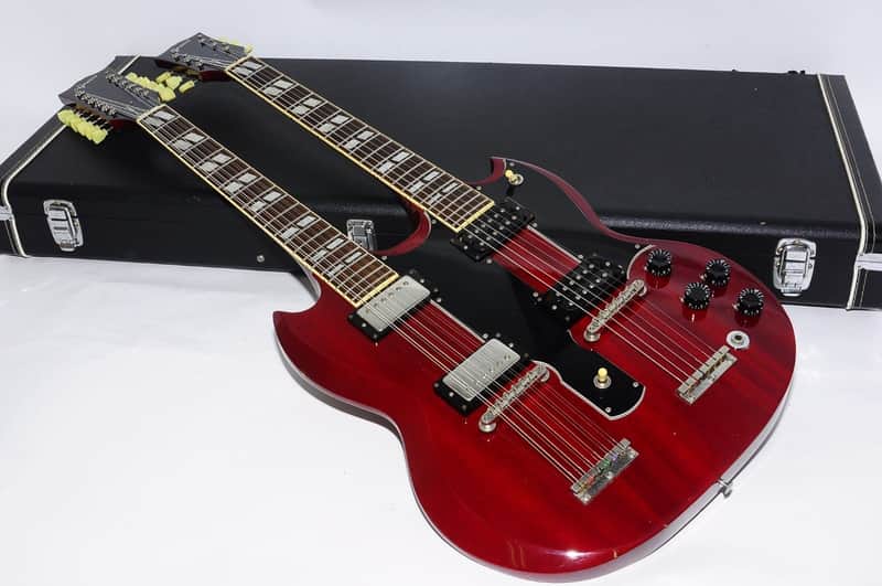 【Greco】SG type Excellent Greco SG Type Double Neck Electric Guitar Ref.No 218