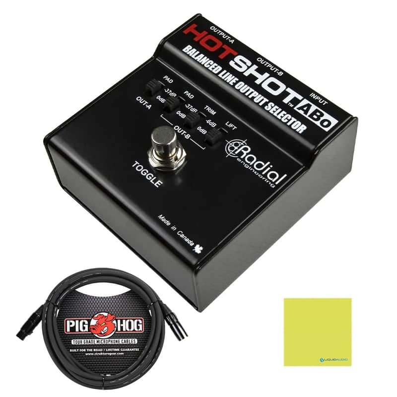 Radial Engineering HotShot ABo Footswitch Selector for Balanced Outputs Bundl... image 1