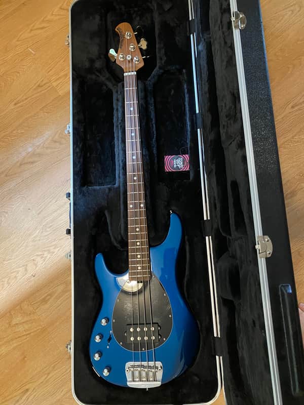 Ernie Ball Music Man Sterling 4 USA 2019 Vintage Pearl Blue image 1
