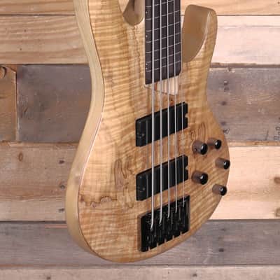 ESP B-205SM Fretless 5-String Bass Natural image 2