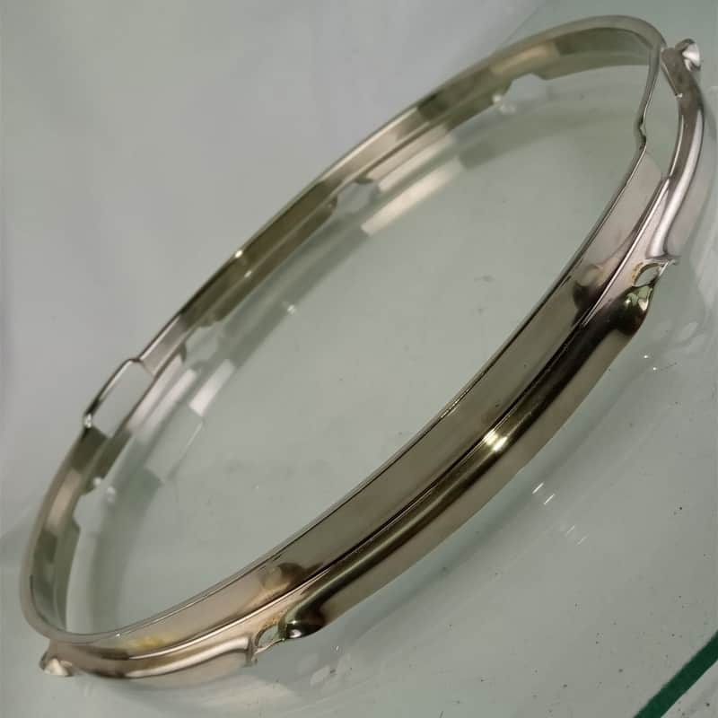 Ludwig 14"NOB BRASS Triple-Flange Snare Drum Resonant Rim/Hoop WFL Jazz Fest 50s image 1