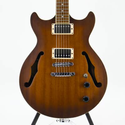 Used Ibanez AM53 Tobacco Flat Semi-Hollow Electric Guitar w/Epiphone Pickups & Locking Tuners image 1