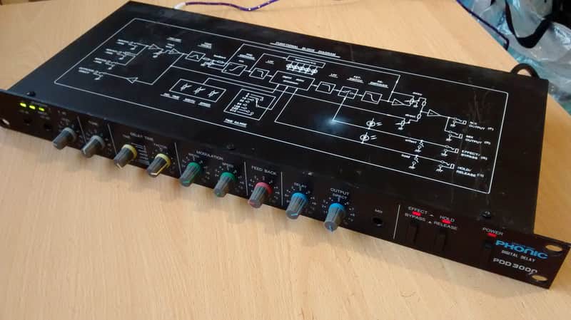Phonic Phonic Digital Delay 1u FX Professional Digital Delay pdd 3000 image 1