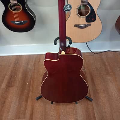 Yamaha FSC-TA TransAcoustic Concert Cutaway Acoustic Electric Guitar - Ruby Red image 2