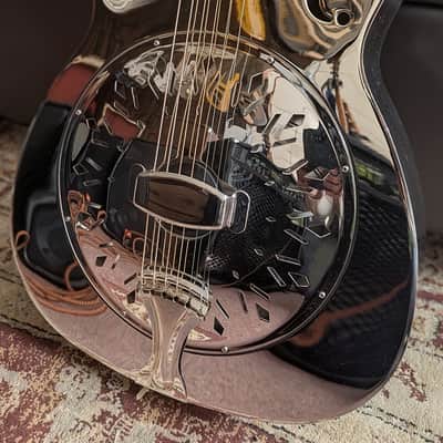 Recording King RM-998-R Style-0 Diamond Resonator 2010s Nickel-Plated Bell Brass image 1