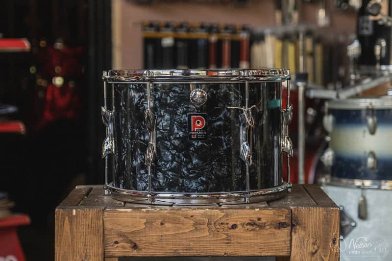 Premier 3 ply Mahogany Rack Tom in Black Diamond Pearl 1960s image 1