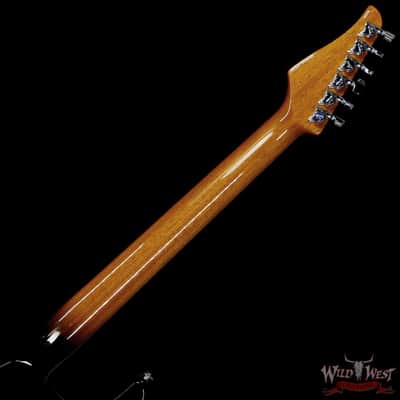 Suhr Custom Set Neck Modern HSH Flame Maple Top Blower Switch 24 Stainless Steel Jumbo Frets Bahama Blue 6.95 lbs image 5