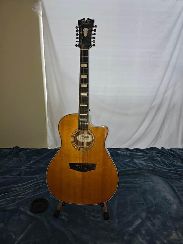 D'Angelico Premier Fulton 12-String Grand Auditorium 2020 - Vintage Natural image 1