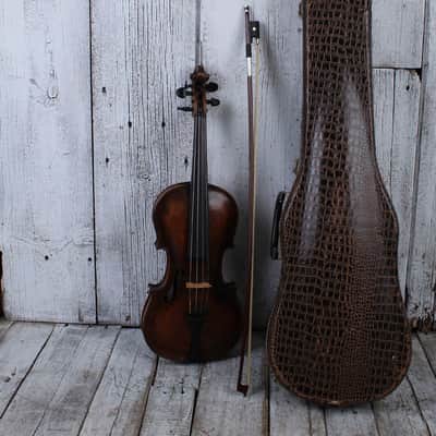 Schweitzer Early 1900s Steiner Model 4/4 Violin Flame Maple Body with Case & Bow image 2