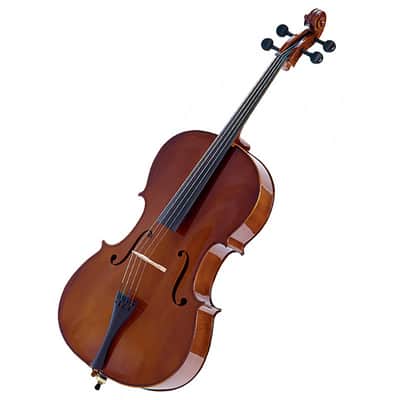 Palatino VC-450 Allegro Solid Ebony 4/4 Full-Size Cello w/ Gigbag, Bow
