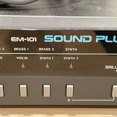 Roland EM-101 Sound Plus Analog Synthesizer Module 1985 - 1986 - Black image 2