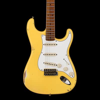 Fender Custom Shop Empire 59 Transition Stratocaster Relic - Aged Canary Yellow #19541 image 3