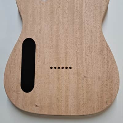 Shepard Custom Guitars Custom Telecaster Body Semi-hollow Backroute Quilted Maple Top On 1pc Mahagony 2023 - Unfinished image 2