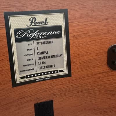 Pearl Reference One 3-pc. Shell Pack (Cymbals and Hardware Not Included), Natural Banded Redburst (RF1C903XPS/C836) image 18