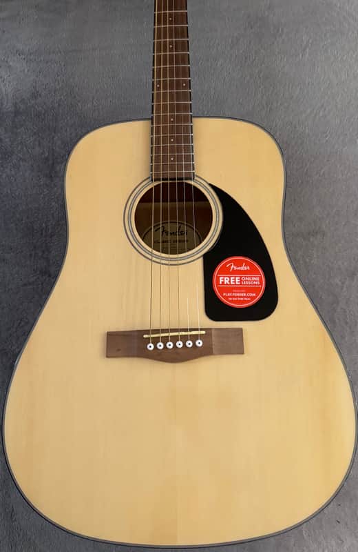 Fender CD-60 Classic Design Series Dreadnought Acoustic Guitar – Natural image 1