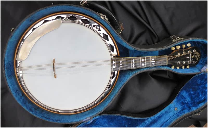 1920s Gibson MB-3 Mandolin Banjo USA + Original Case image 1