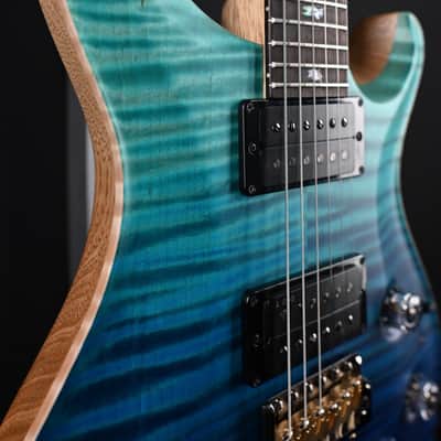 PRS Wood Library Custom 24 Piezo 10-Top Blue Fade #067 image 13