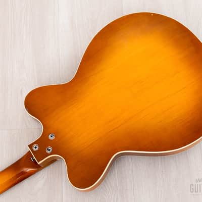 1960s Kay Jazz II Vintage Hollowbody Electric Guitar Sunburst w/ Kleenex Box, Case image 15