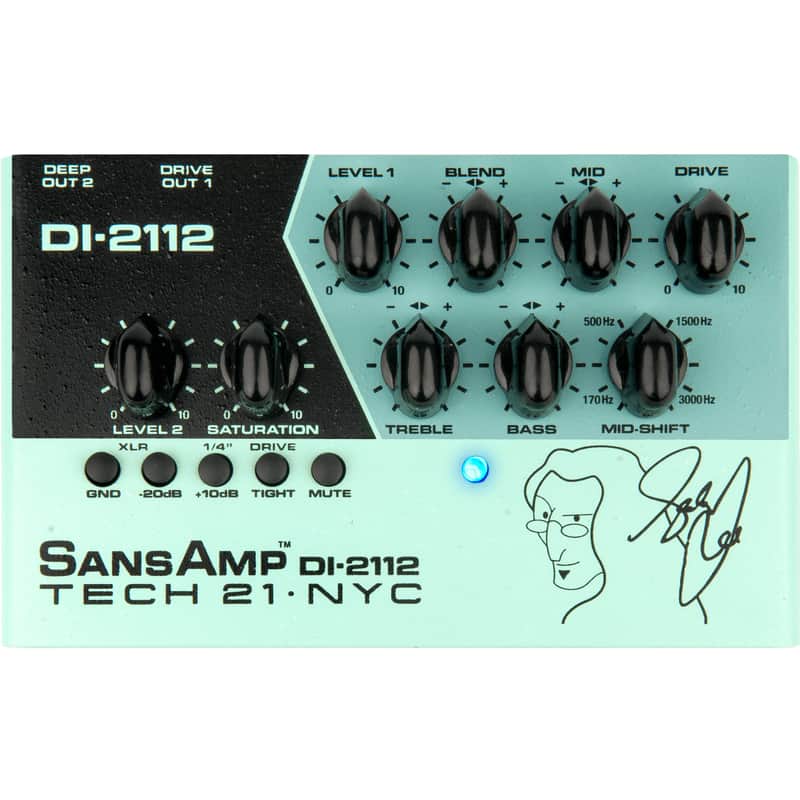 Tech 21 DI-2112 Geddy Lee Signature Dual Preamp Pedal | Reverb
