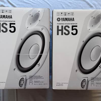 Yamaha HS5 5" Powered Studio Monitors (Pair) - White Brand New - Open Box image 1