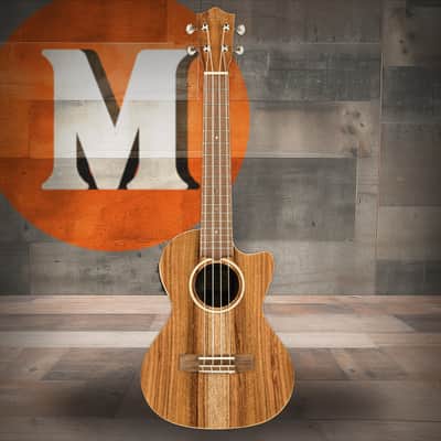 Lanikai All Solid Acacia Tenor Cutaway A/E Ukulele w/ Kula Preamp (ACS-CET) image 1