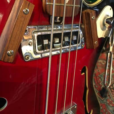 RARE 60s Teisco EP-200B Hollowbody Short Scale Bass image 3