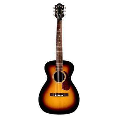 Guild M-50E Standard Concert Acoustic-Electric Guitar, Antique Burst, w/ Case image 2
