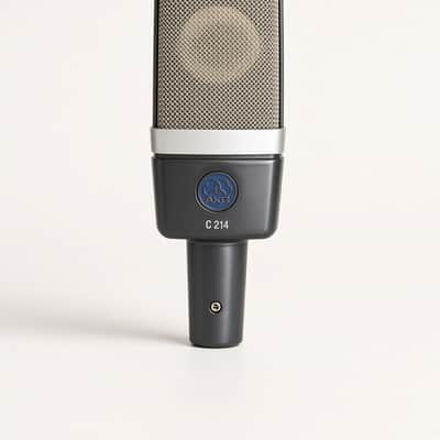 AKG C214 Large Diaphragm Cardioid Condenser Microphone 2010s - Black image 2