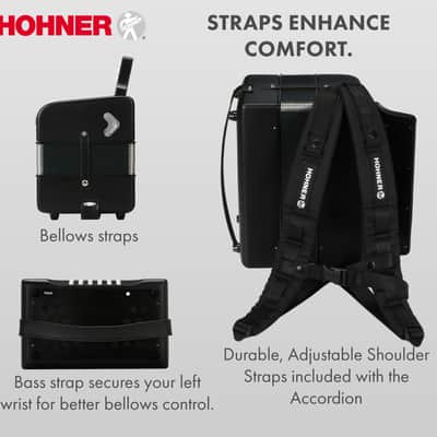 Hohner Panther Diatonic Accordion - Keys G/C/F w/ Hard Case image 6