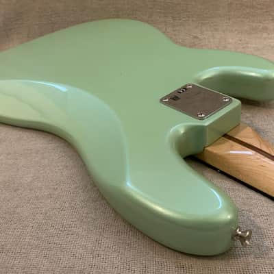 2015 Fender Deluxe Series Precision Bass FSR Sea Foam Pearl Finish Special Edition PJ MIM Mexico image 19