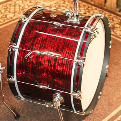 Gretsch Broadkaster Ruby Red Pearl Heritage Build Drum Set - 22,13,16,6.5x14 - SO#1226444 image 2