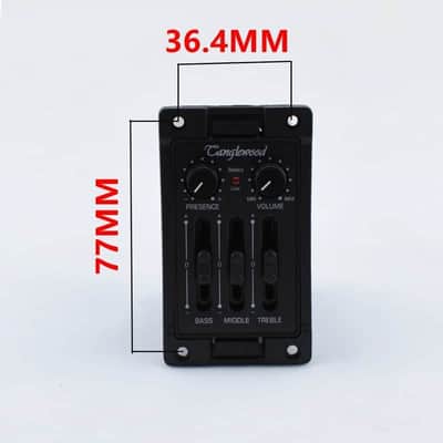 Tanglewood Acoustic Guitar 3 Band EQ Equalizer image 5